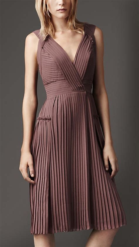 burberry wedding gowns|Burberry pleated neck franny dress.